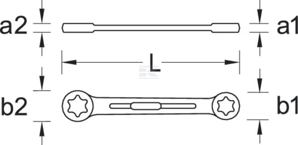 Doppelringschlüssel 5.7 mm 7.5mm , Gedore
