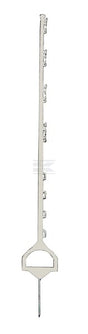 Steigbügelpfahl weiß 114 cm