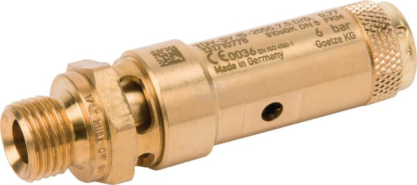 Sicherh.ventil 1/4"CE 6 bar