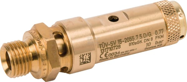 Sicherh.ventil 1/4"CE 10 bar