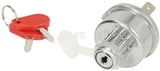 Zündschalter mit Schlüssel, 12/24V, 4 Positionen, 16A, Flachstecker