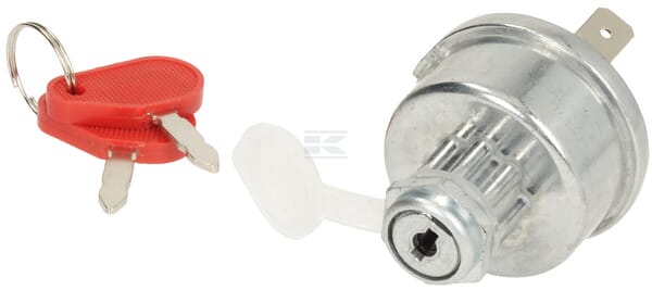 Zündschalter mit Schlüssel, 12/24V, 4 Positionen, 16A, Flachstecker