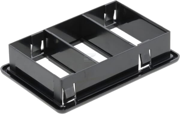 Montagerahmen Wippschalter, oben, 3-fach