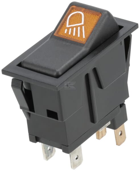Wippschalter, I-0, ein-ein, 12V, 4-polig, Arbeitsscheinwerfer rechts