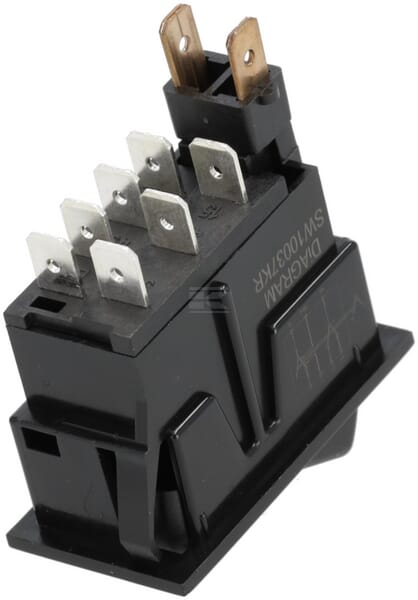 Wippschalter, I-0, 12V, 7-polig, Warnblinkanlage