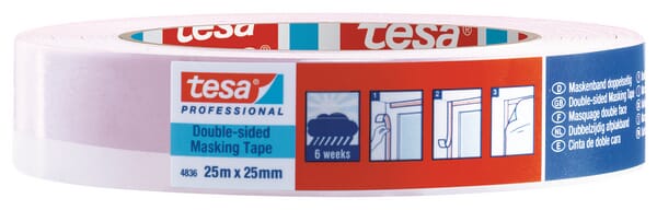 Kreppband, Duo, 25 m x 25 mm, Tesa®
