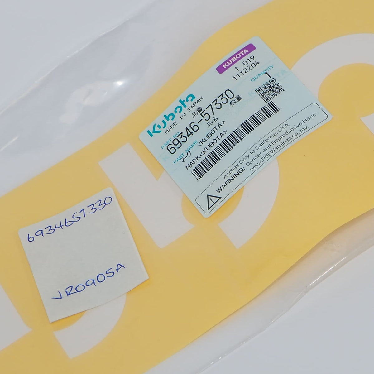Kubota AUFKLEBER