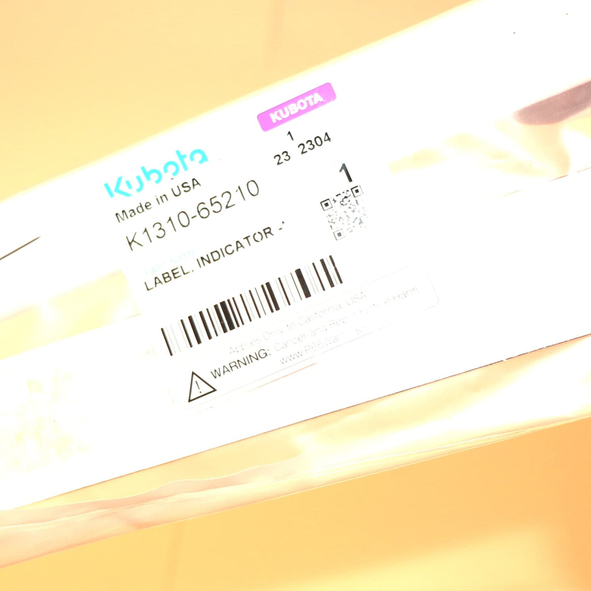 Kubota AUFKLEBER