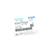 Kubota AUFKLEBER