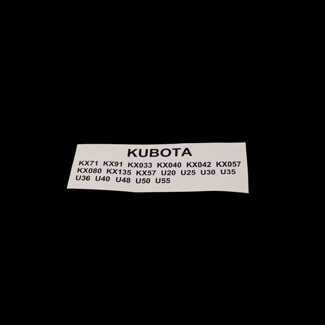 Kubota AUFKLEBER
