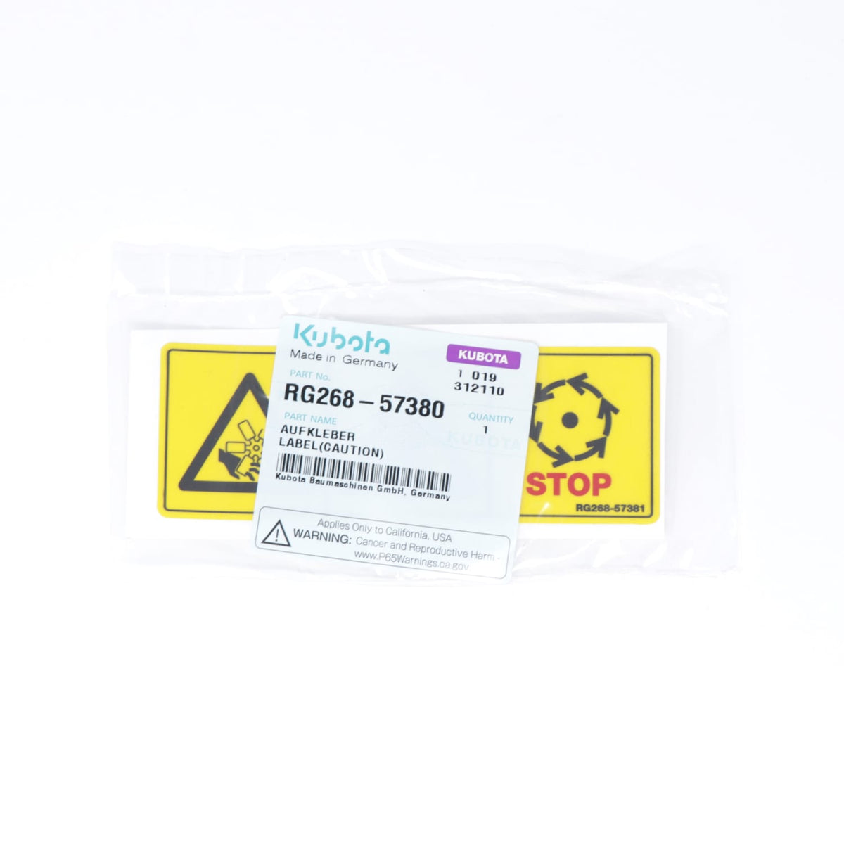 Kubota AUFKLEBER