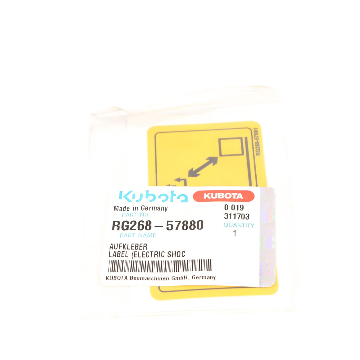 Kubota AUFKLEBER