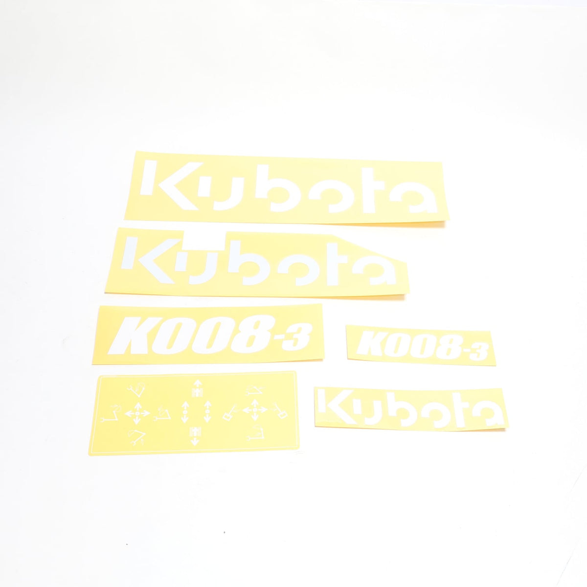 Kubota AUFKLEBERSET