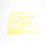 Kubota AUFKLEBERSET