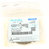Kubota BREMSPLATTE