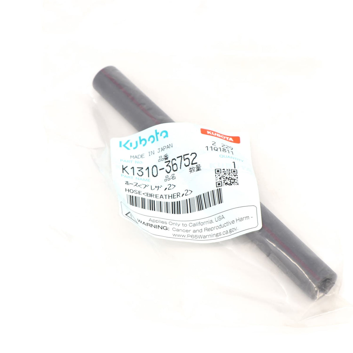 Kubota ENTLUEFTUNGSSCHLAUCH