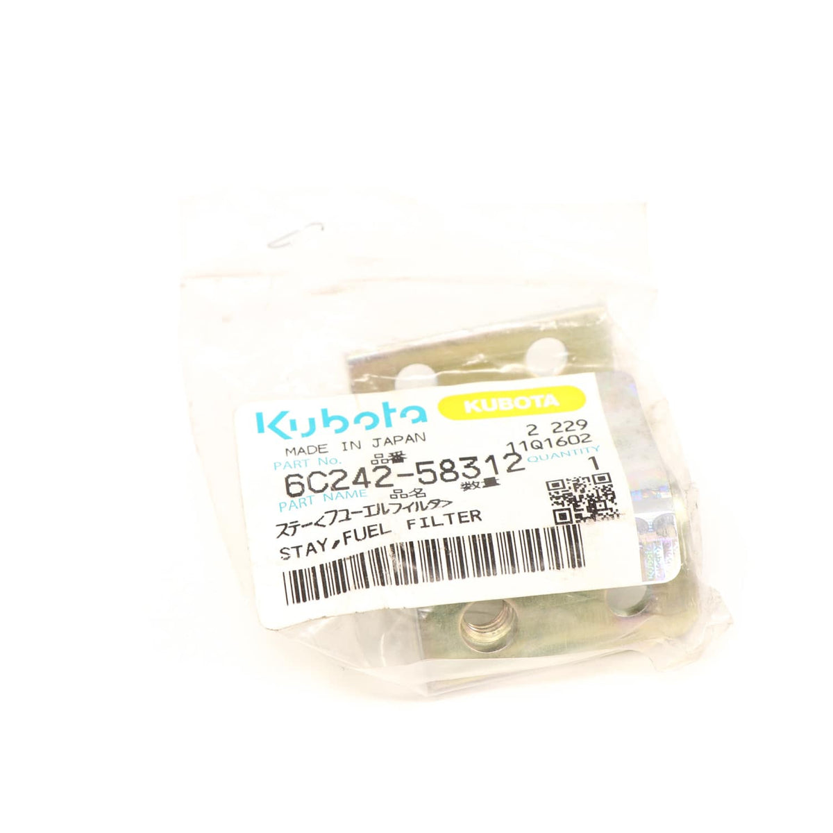 Kubota HALTER FÜR KRAFTSTOFFILTER