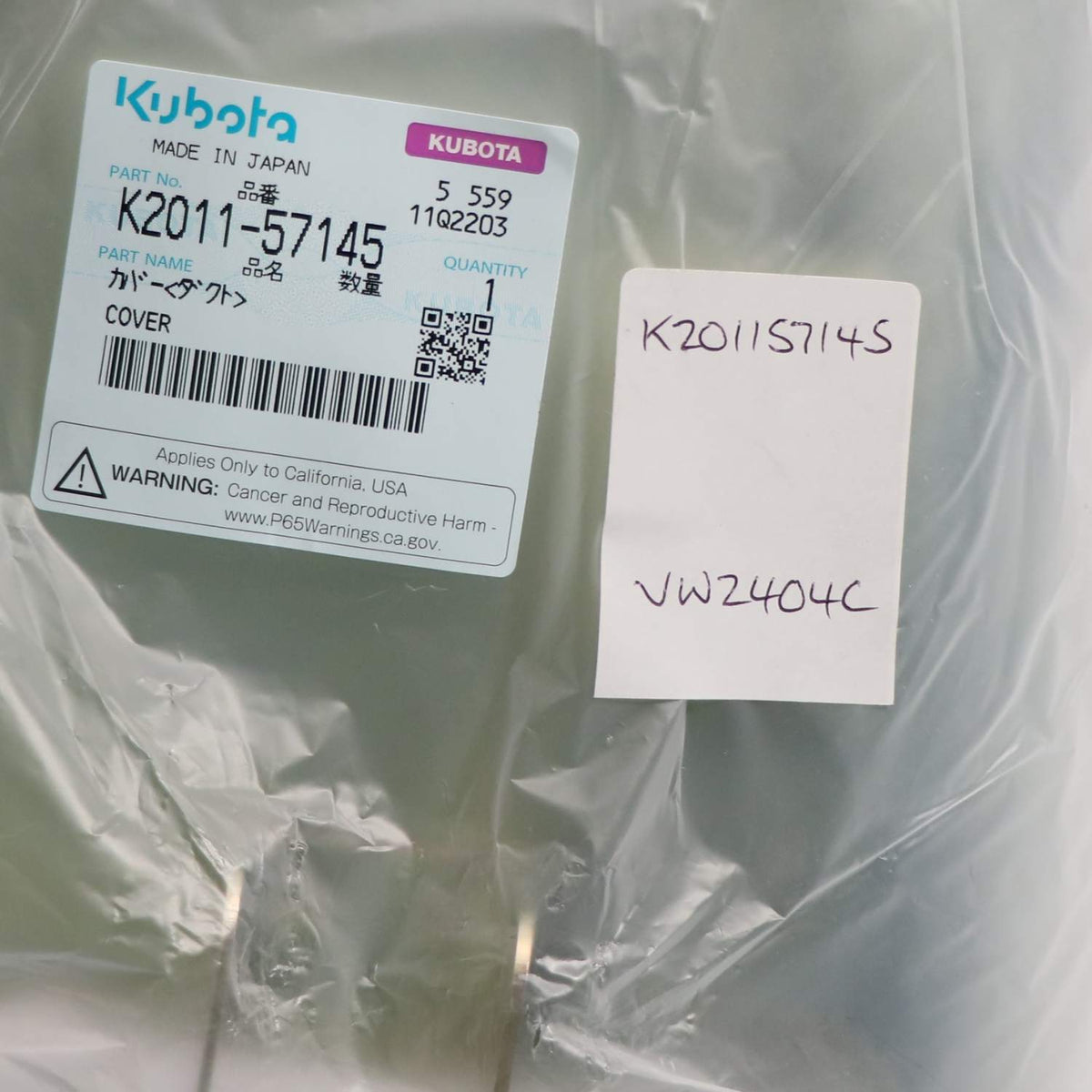 Kubota KANALABDECKUNG