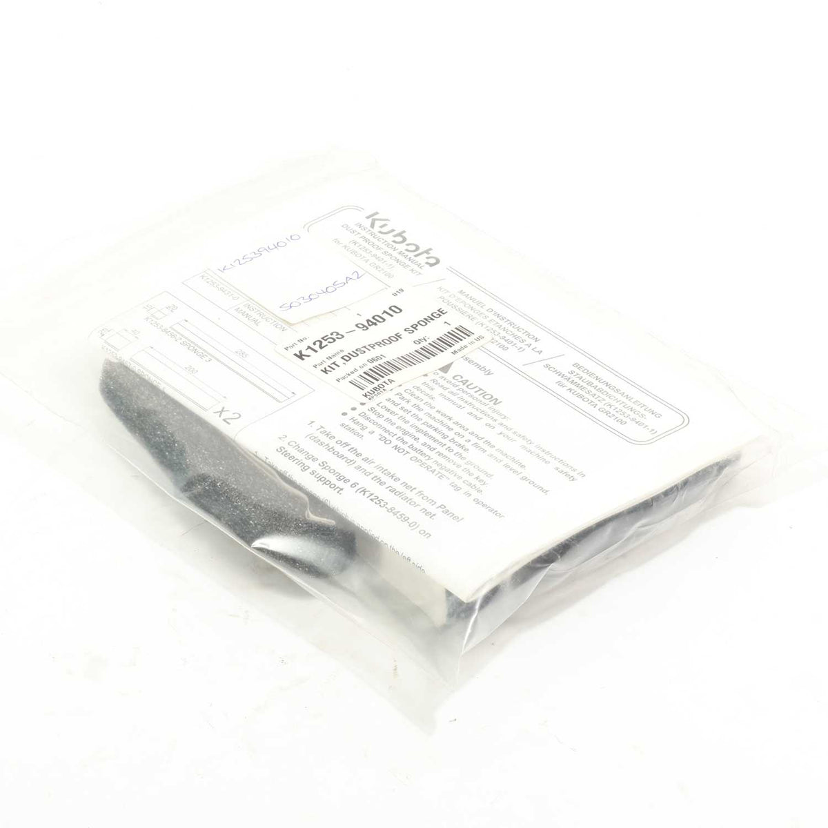 Kubota KIT STAUBSCHUTZ