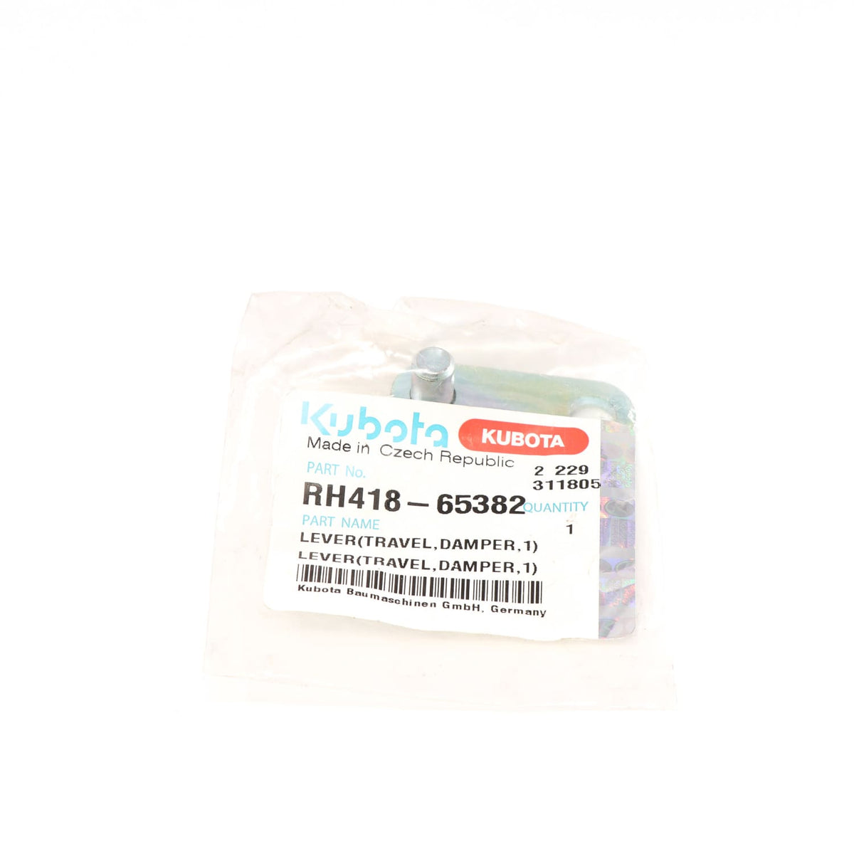 Kubota LEVER(TRAVEL,DAMPER,1)