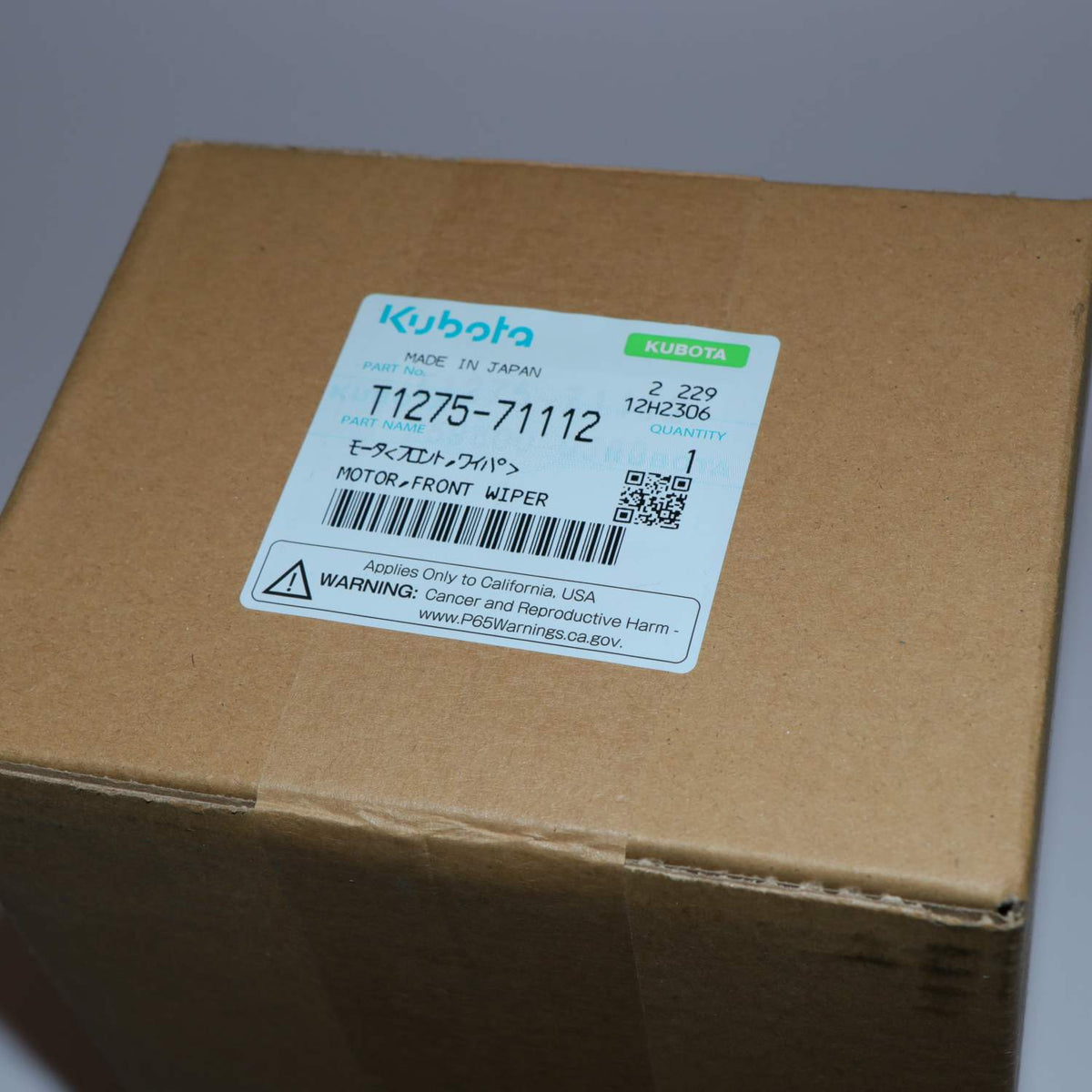 Kubota MOTOR,FRONT WIPER