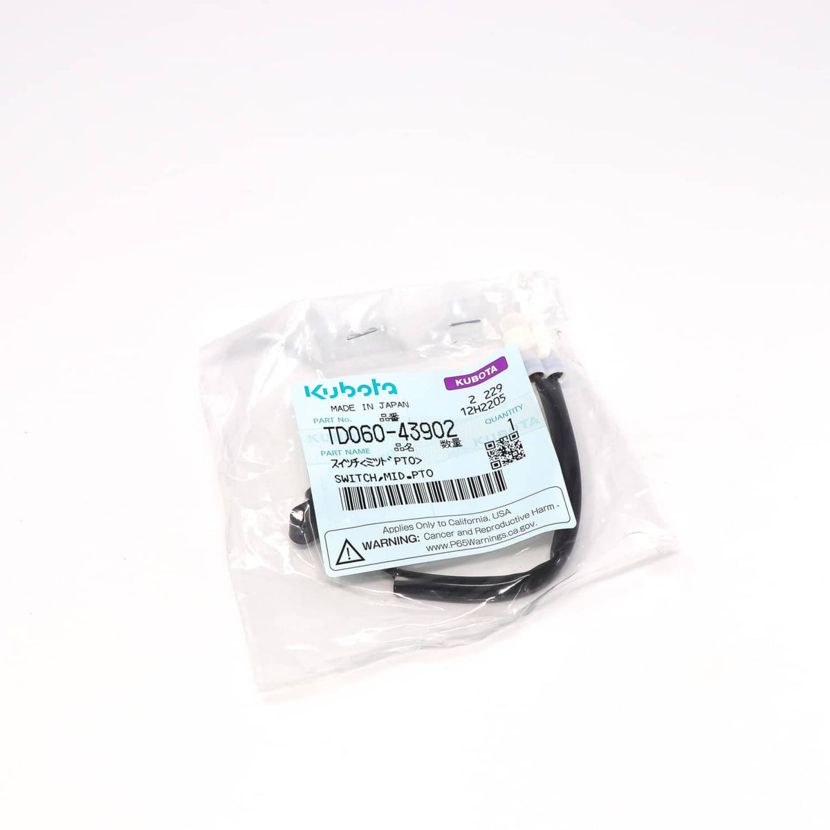 Kubota SCHALTER, MITTLERE P.T.O.