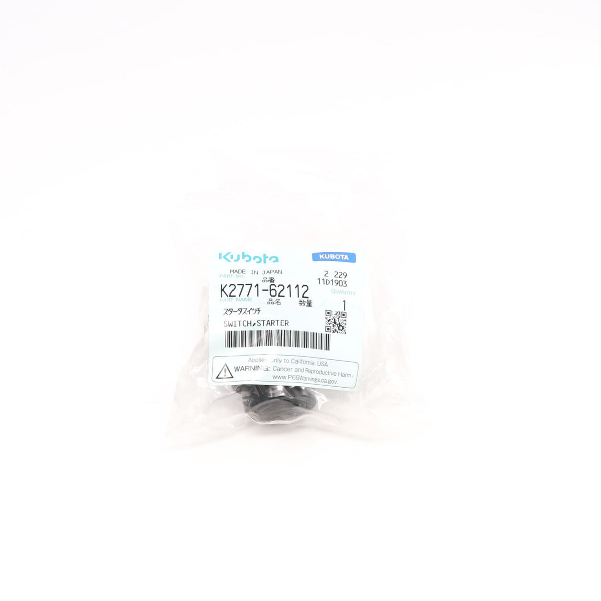 Kubota SCHALTER, STARTER