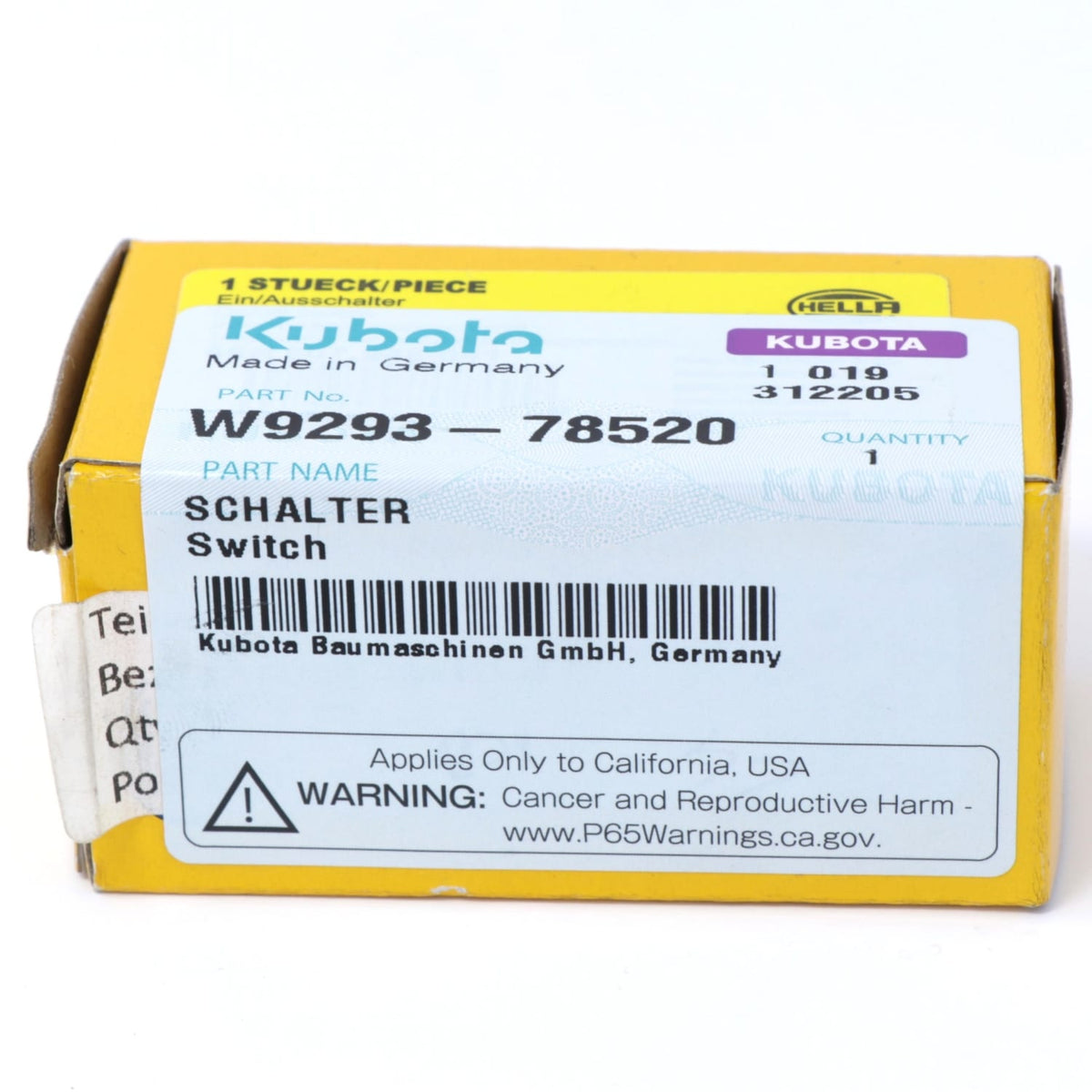 Kubota SCHALTER
