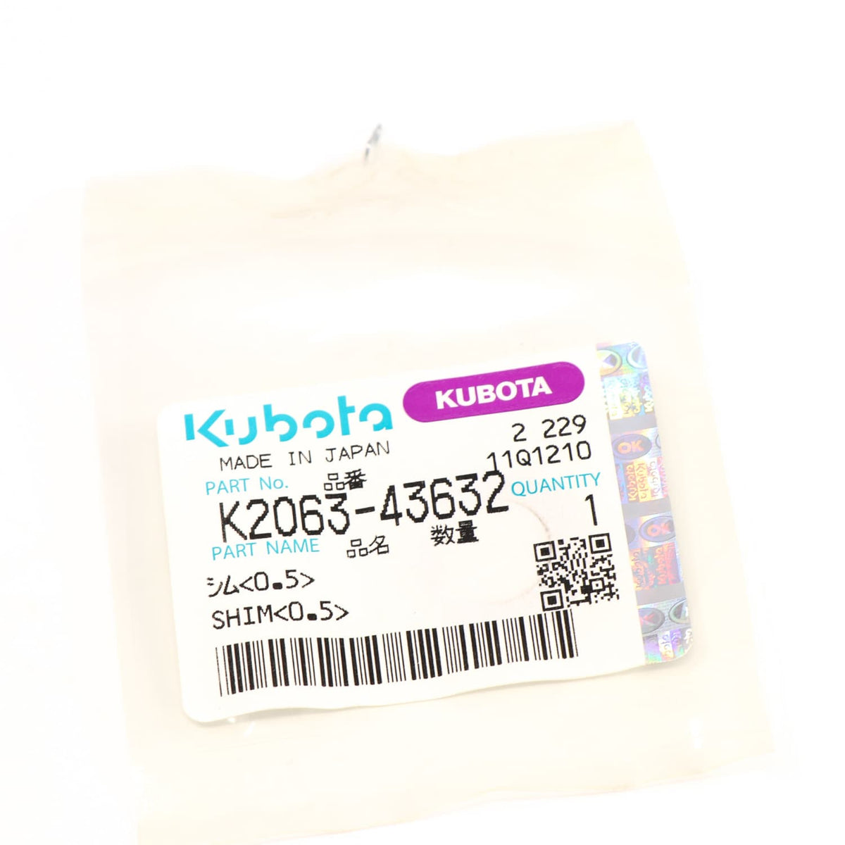 Kubota SCHEIBE