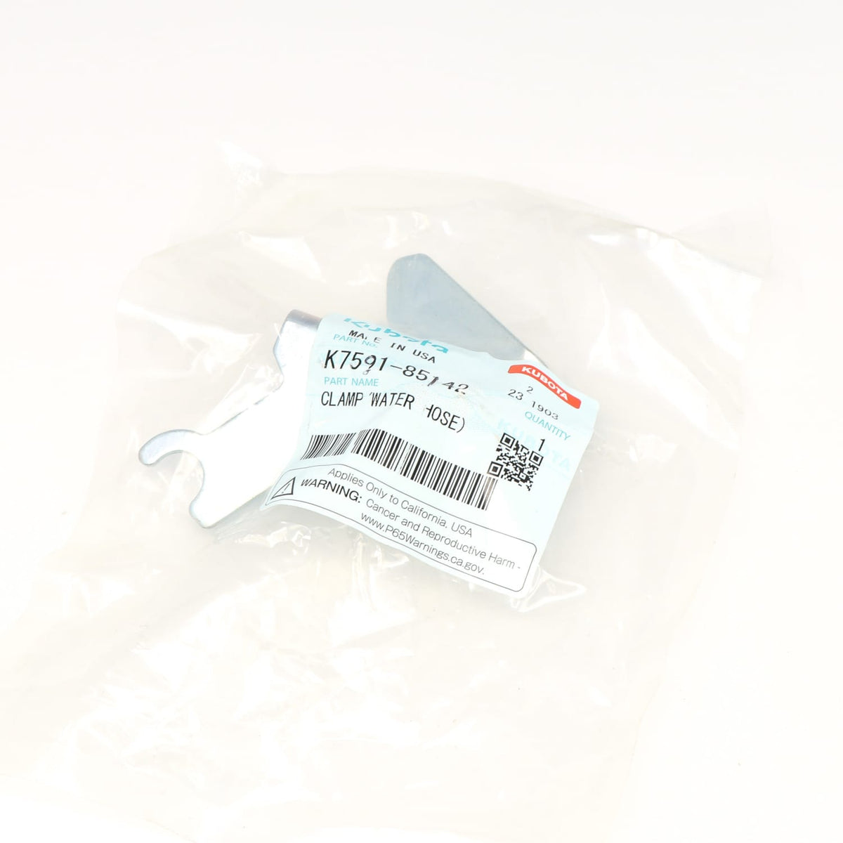 Kubota SCHLAUCHHALTER