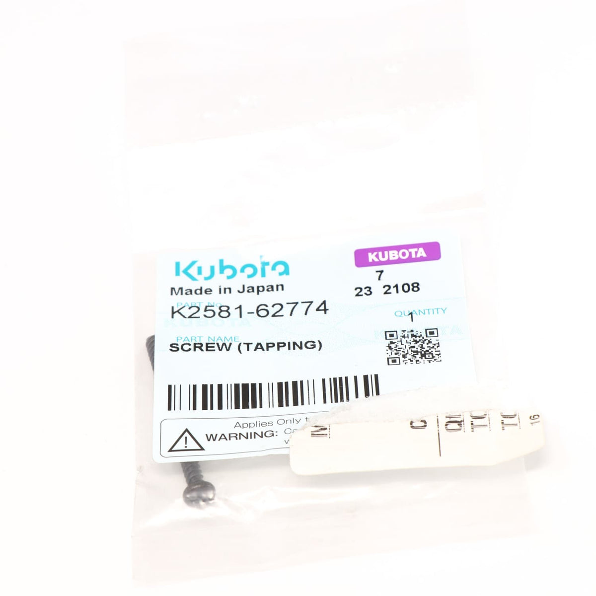 Kubota SCHRAUBE