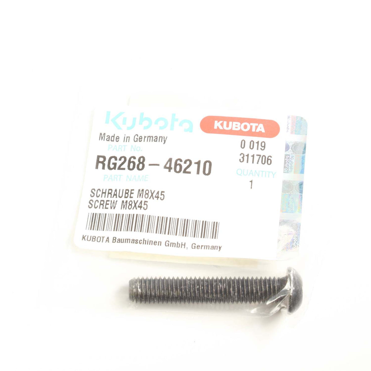 Kubota SCHRAUBE(M8*45)