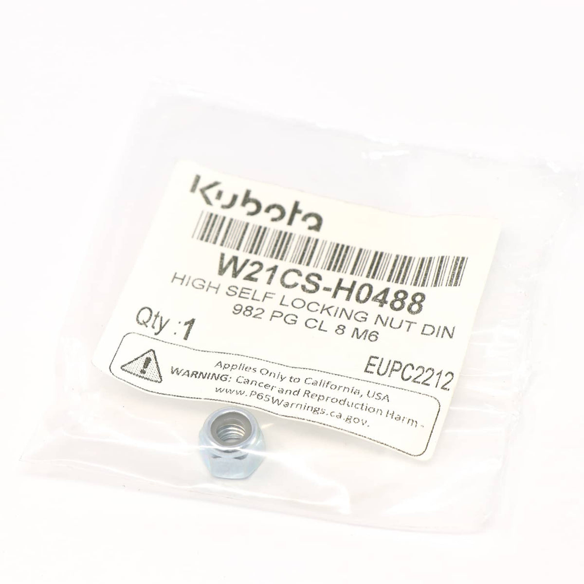 Kubota SELBSTSICHERNDE MUTTER