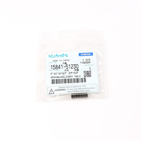 Kubota SPRING,DELIVERY VALV