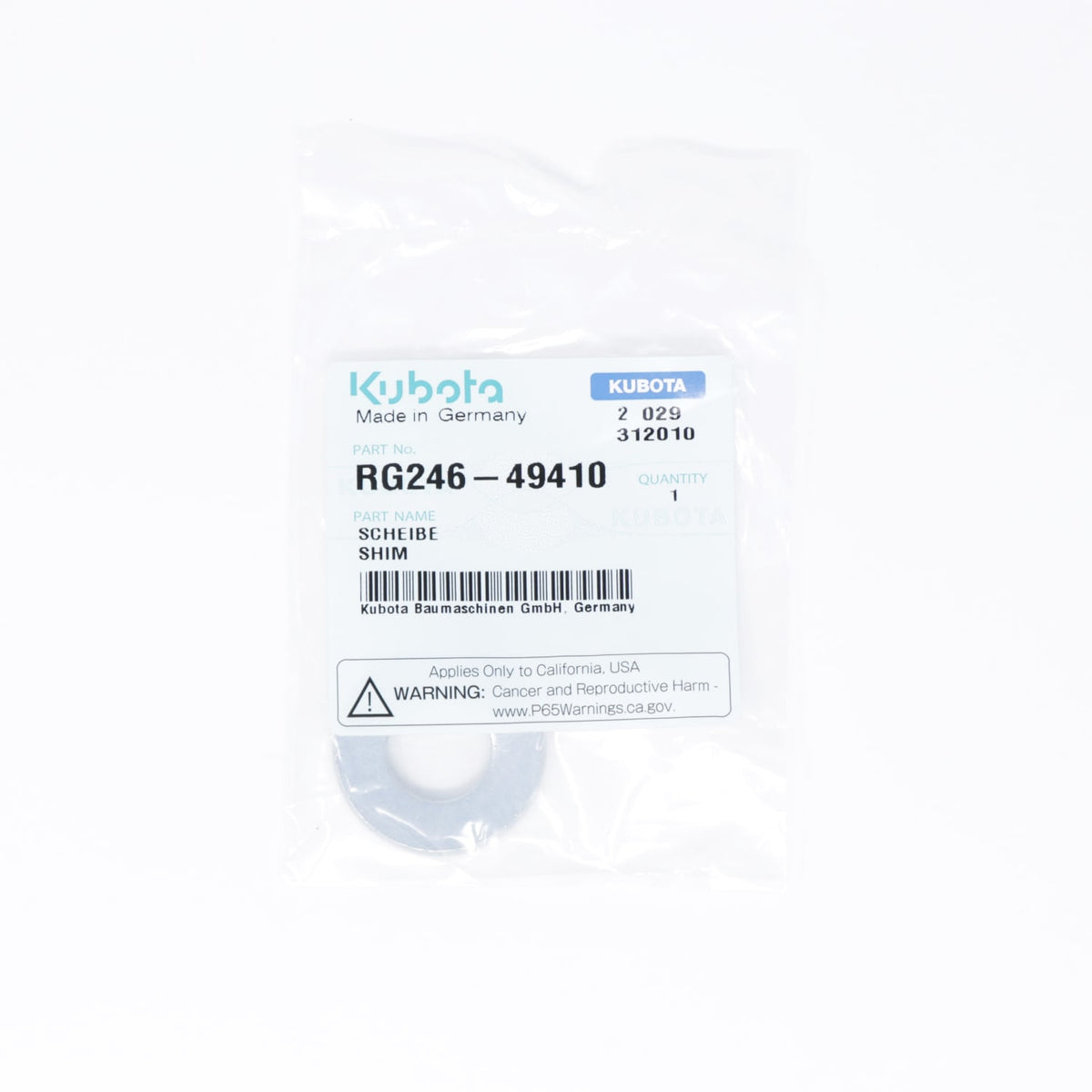 Kubota U-SCHEIBE