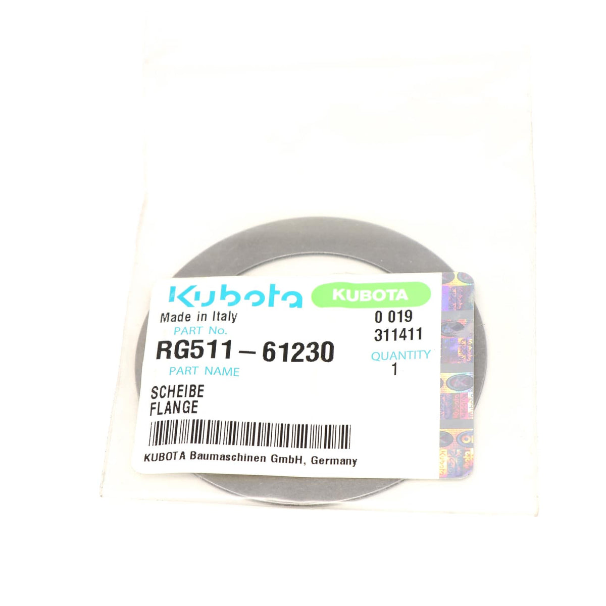 Kubota UNTERLEGSCHEIBE DISCONTINUED