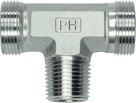 T-Verschraubung-Kupplung 10L x 1/4" BSPT SS
