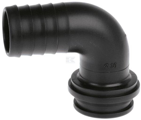 Schlauchanschluss 90° 19 mm für 3/4" Flügelmutter