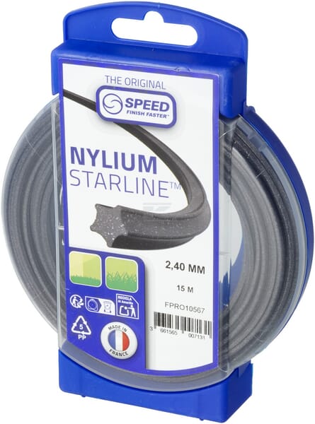 Trimmerfaden Ø  2,4 x 15 m Nylium Starline
