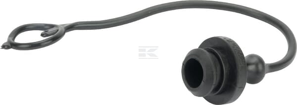 Staubschutzstecker schwarz für NV12 Female