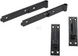 Gerader Haken und Bänder 250 mm 10" Schwarz