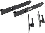 Gerader Haken und Bänder 250 mm 10" Schwarz
