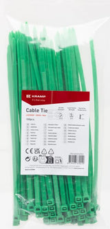 Kabelbinder 4.8x200mm, grün, 100St.