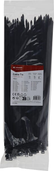 Kabelbinder 4.8x300mm, schwarz, 100St.