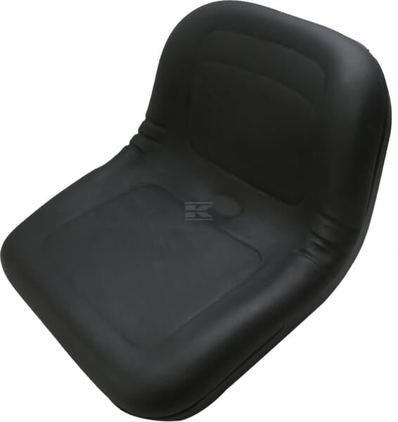 Sitzoberteil schwarz PVC