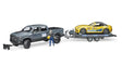 RAM 2500 Pickup und Bruder Roadster-Rennteam