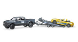 RAM 2500 Pickup und Bruder Roadster-Rennteam