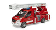 MB Sprinter Feuerwehrfahrzeug mit Leiter, Wasserpumpe und Lampe + Soundmodul