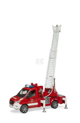 MB Sprinter Feuerwehrfahrzeug mit Leiter, Wasserpumpe und Lampe + Soundmodul