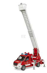 MB Sprinter Feuerwehrfahrzeug mit Leiter, Wasserpumpe und Lampe + Soundmodul